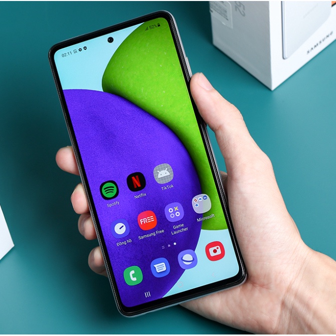 Điện thoại samsung A52 5G, nguyên seal, bh 12 tháng