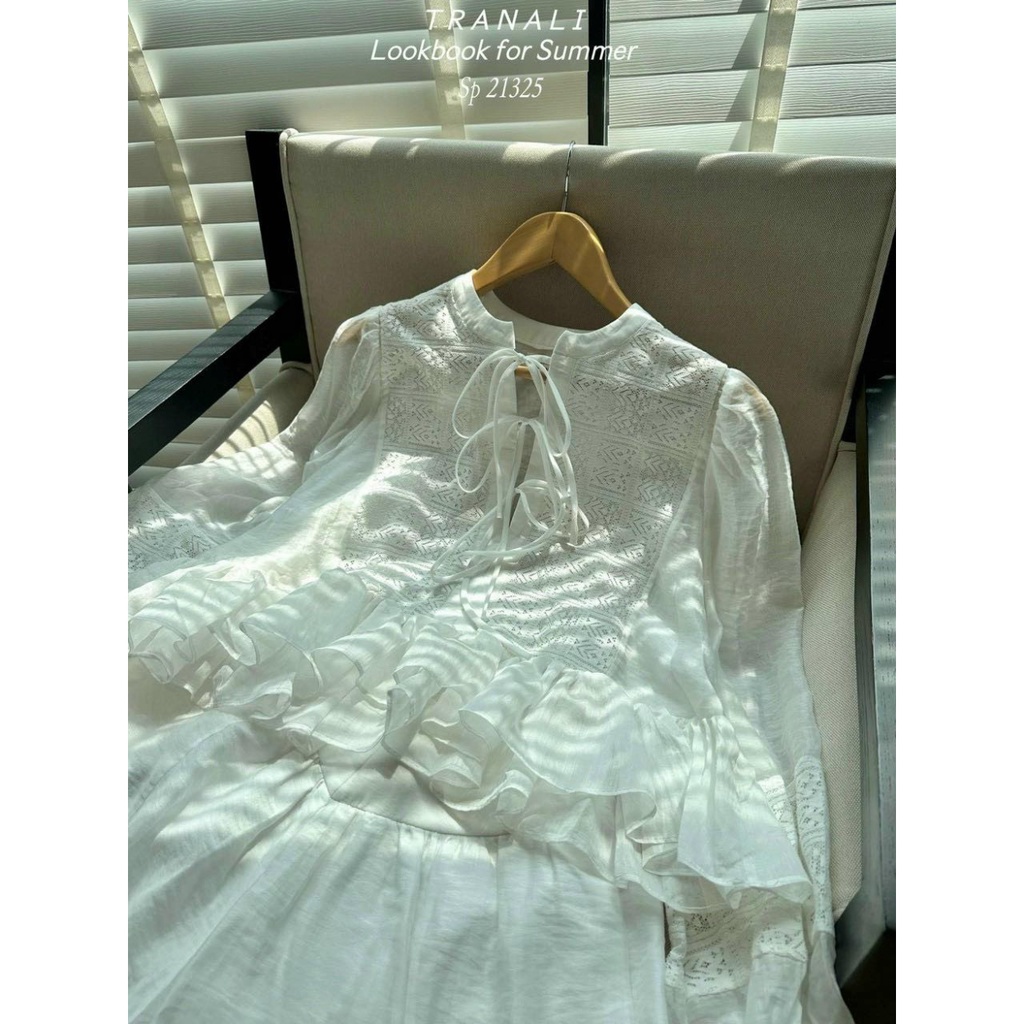 Set Áo Bèo Dài Tay Phối Ren Kèm Quần Short Siêu Hot 2023 LT0020 LH