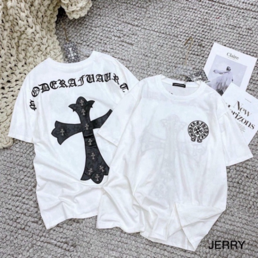 Áo Thun Chữ Thập Chorme Heart Nam Nữ. Áo Phông Unisex Chữ Thập Nam Nữ Hotrend 2023 | BigBuy360 - bigbuy360.vn