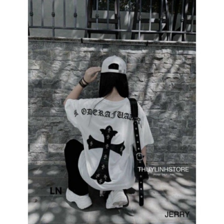 Áo Thun Chữ Thập Chorme Heart Nam Nữ. Áo Phông Unisex Chữ Thập Nam Nữ Hotrend 2023 | BigBuy360 - bigbuy360.vn