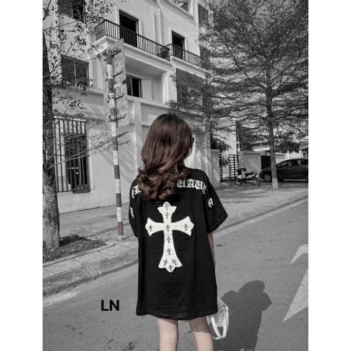 Áo Thun Chữ Thập Chorme Heart Nam Nữ. Áo Phông Unisex Chữ Thập Nam Nữ Hotrend 2023 | BigBuy360 - bigbuy360.vn