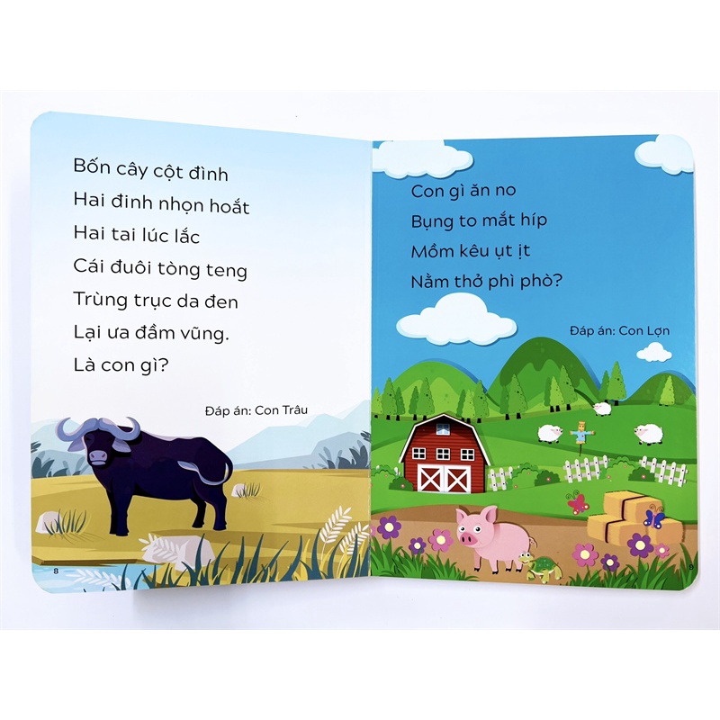 Sách - Câu đố Tư Duy Cho Trẻ Tập Nói, Tập đọc - Bìa cứng