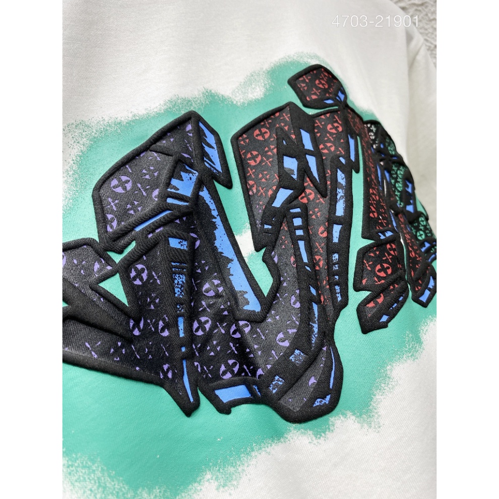 Áo Phông Nam Nữ In Chữ Eo Vì Vân Hoa Xanh Trước Ngực. Áo Cộc Tay Siêu Cấp Chất Liệu Cotton Thấm Hút Mô Hôi 2023 | BigBuy360 - bigbuy360.vn