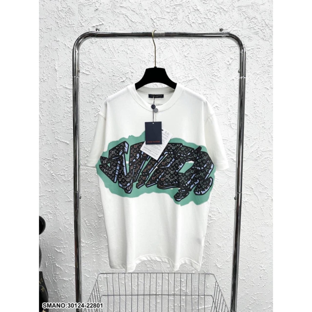 Áo Phông Nam Nữ In Chữ Eo Vì Vân Hoa Xanh Trước Ngực. Áo Cộc Tay Siêu Cấp Chất Liệu Cotton Thấm Hút Mô Hôi 2023 | BigBuy360 - bigbuy360.vn