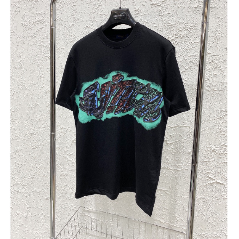 Áo Phông Nam Nữ In Chữ Eo Vì Vân Hoa Xanh Trước Ngực. Áo Cộc Tay Siêu Cấp Chất Liệu Cotton Thấm Hút Mô Hôi 2023 | BigBuy360 - bigbuy360.vn