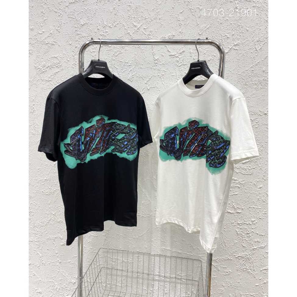 Áo Phông Nam Nữ In Chữ Eo Vì Vân Hoa Xanh Trước Ngực. Áo Cộc Tay Siêu Cấp Chất Liệu Cotton Thấm Hút Mô Hôi 2023 | BigBuy360 - bigbuy360.vn