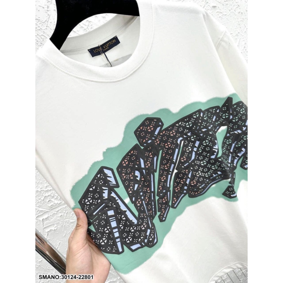 Áo Phông Nam Nữ In Chữ Eo Vì Vân Hoa Xanh Trước Ngực. Áo Cộc Tay Siêu Cấp Chất Liệu Cotton Thấm Hút Mô Hôi 2023 | BigBuy360 - bigbuy360.vn