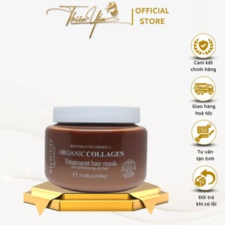 Hấp dầu phục hồi tóc hư tổn chuyên sâu mocco 500ml, collagen phục hồi tóc hư tổn nặng