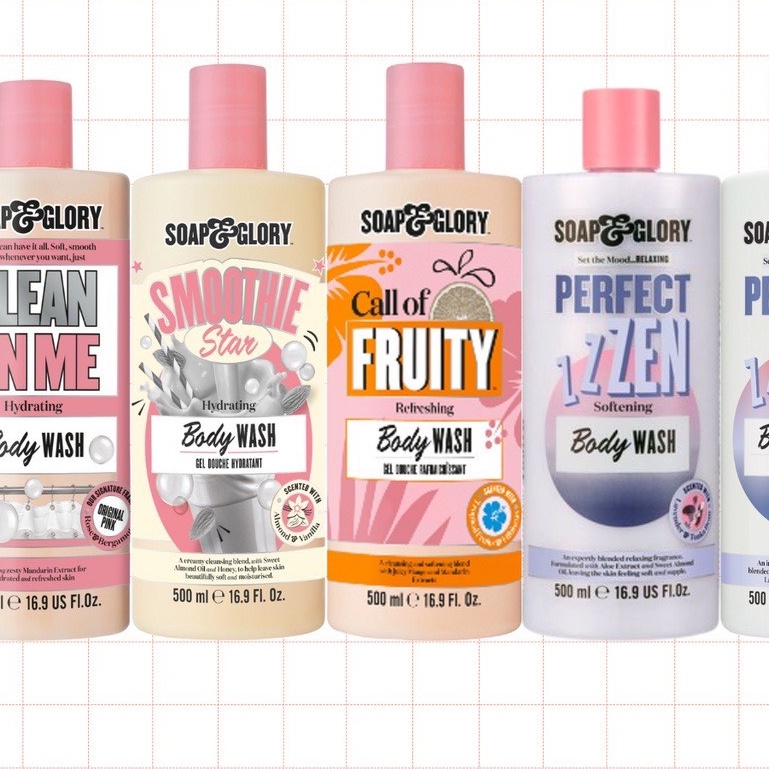 Sữa tắm trắng da chăm sóc cơ thể SOAP & GLORY CHAI 500ML FSB0