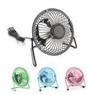 Quạt mini fan lồng sắt quay 360 dây usb