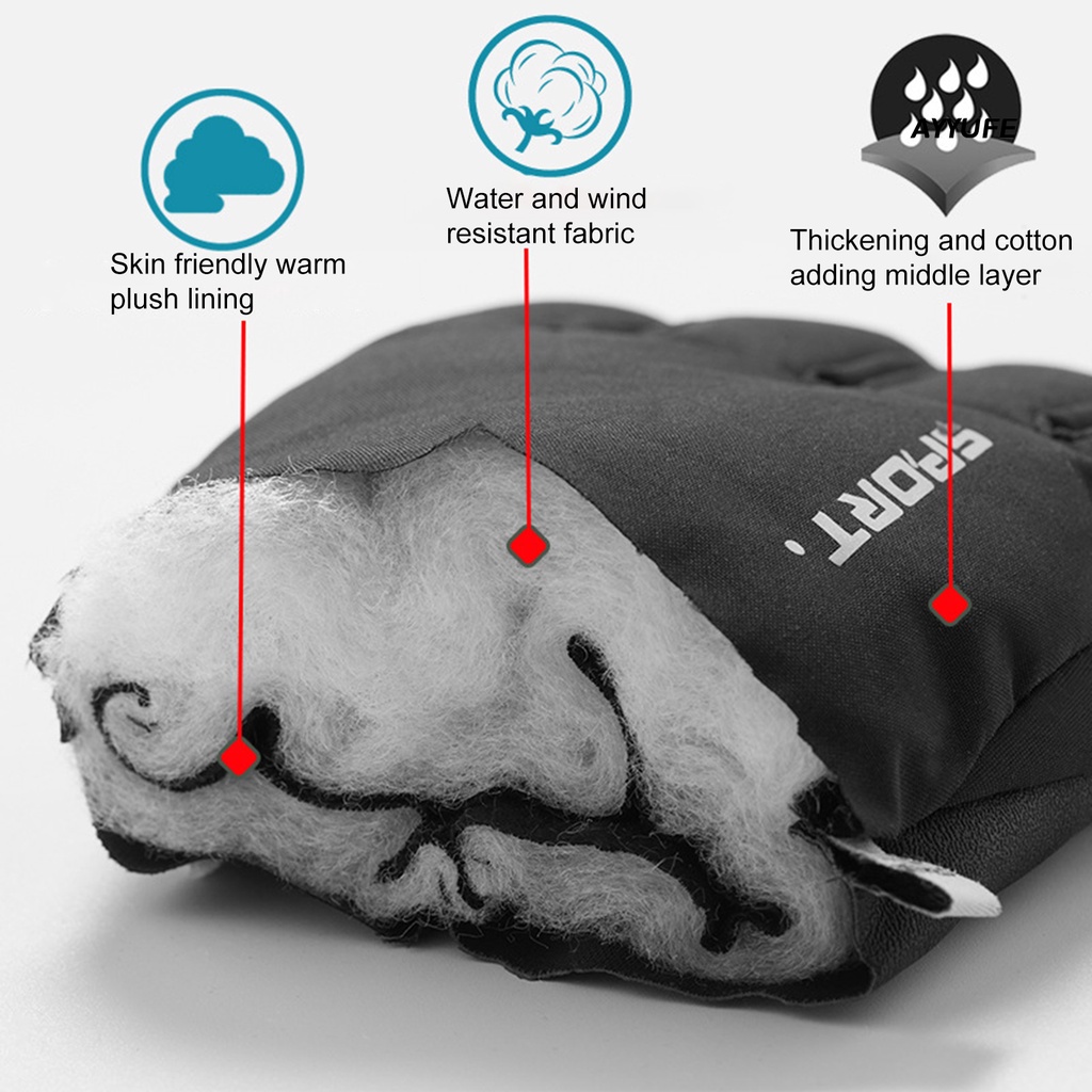 1 Đôi Găng Tay Chạy Xe Máy Mềm Mại Dày Dặn Cho Nam