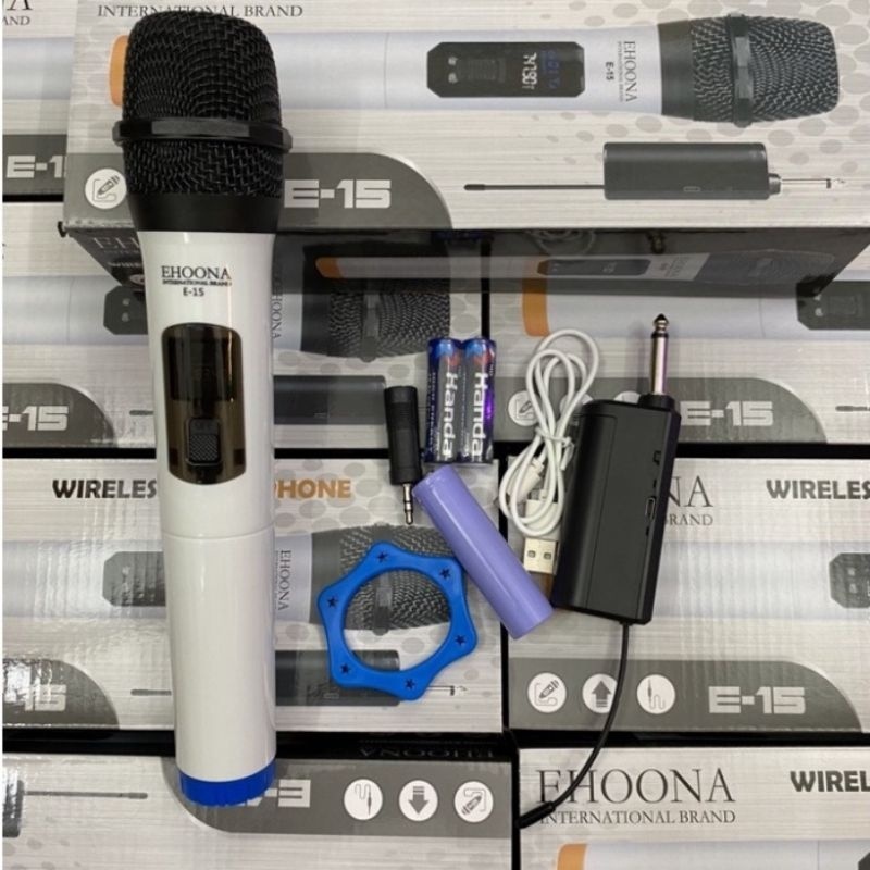 Micro Không Dây Karaoke Uhf E15 Ehoona