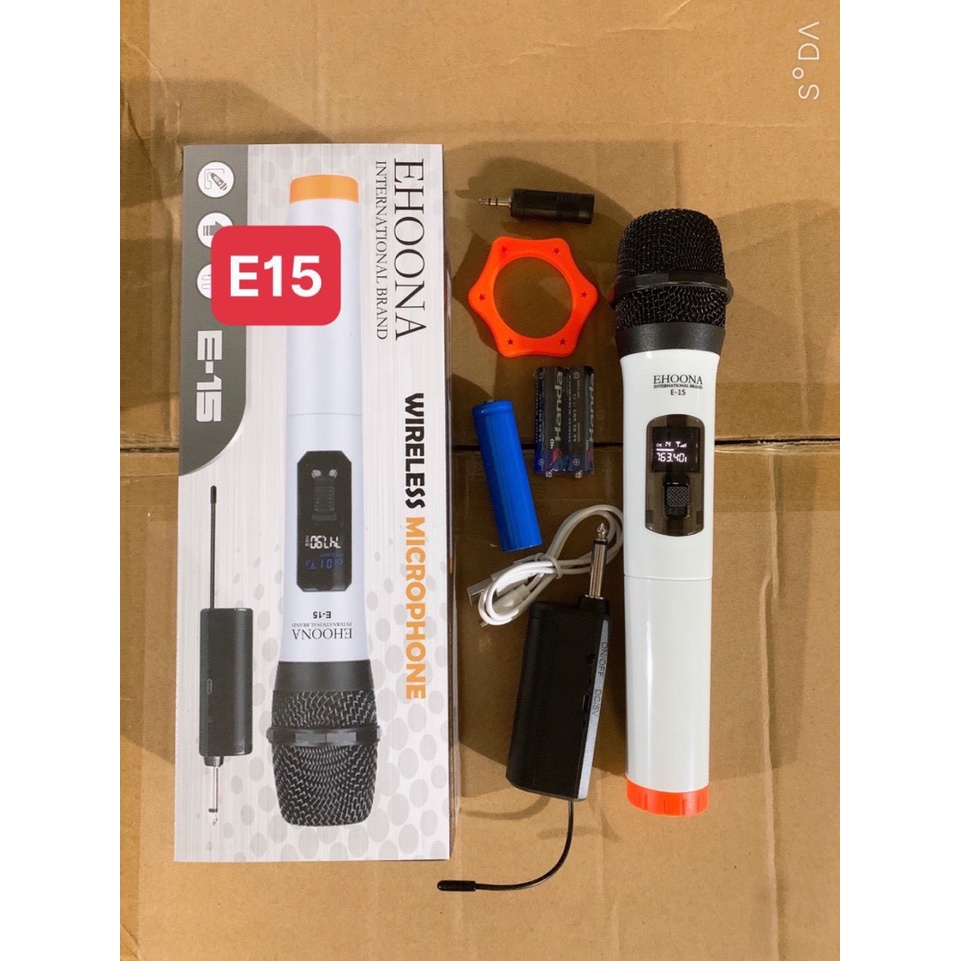 Micro Không Dây Karaoke Uhf E15 Ehoona