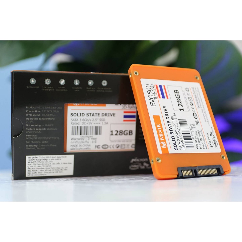 Ổ Cứng Máy Vi Tính SSD 128g Mixie Evo500 Chính Hãng Vinabox