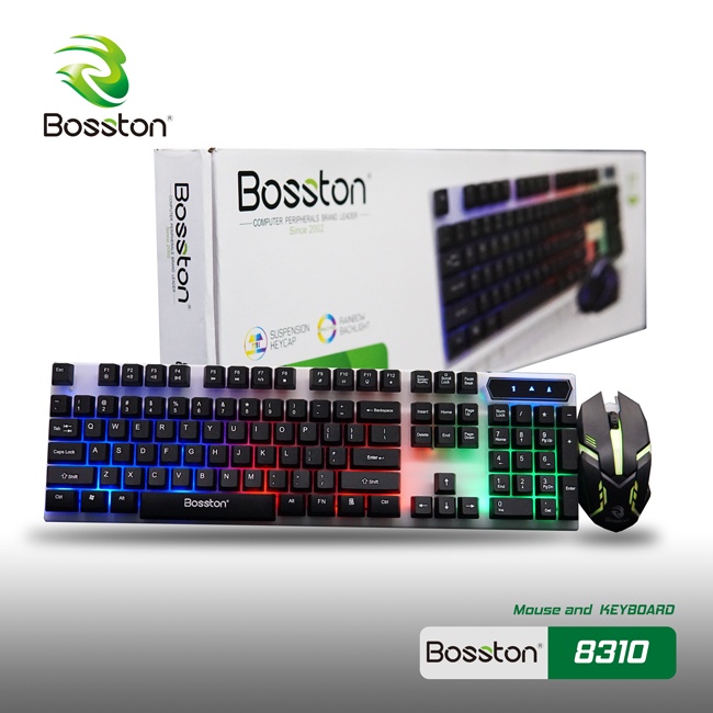 Combo Phím Bosston 8310 Led Usb