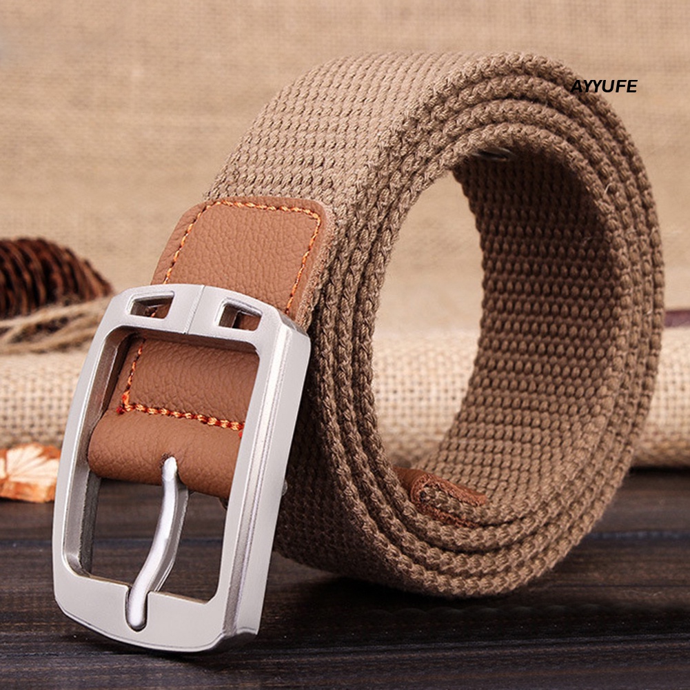 Thắt Lưng Thể Thao Bằng Vải Canvas Điều Chỉnh Được Cho Nam