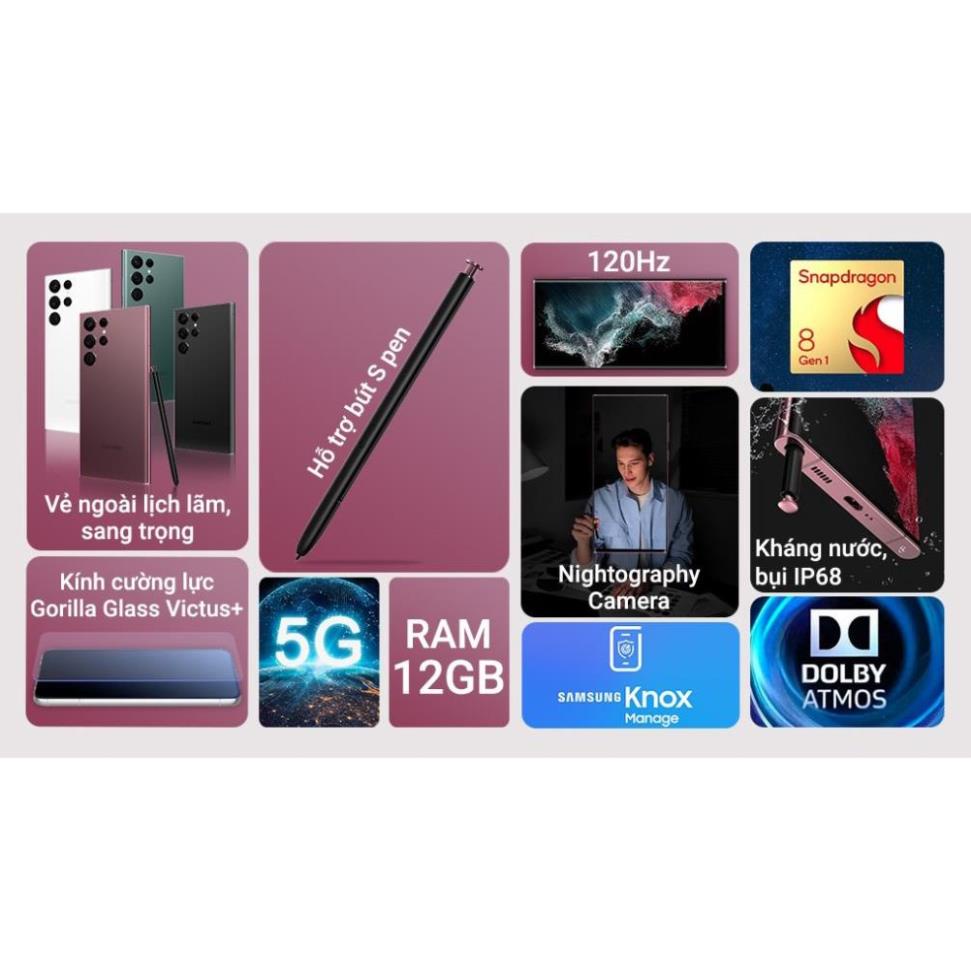 Điện thoại Samsung Galaxy S22 Ultra 5G Chính hãng