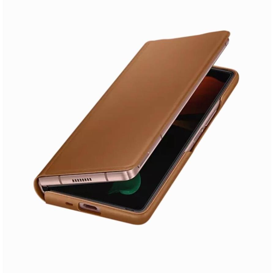 Bao Da Leather Flip Cover Samsung Galaxy Z Fold 2-Chính hãng.