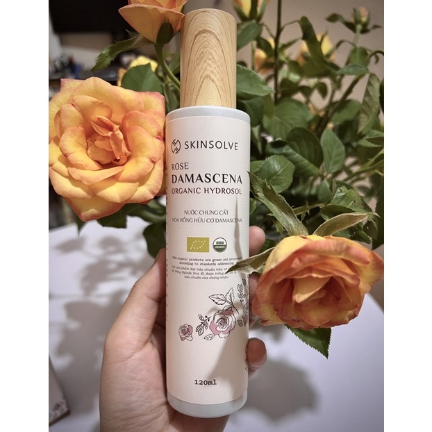 Toner Nước Hoa Hồng Hữu Cơ 100% Skinsolve giúp sáng mịn da