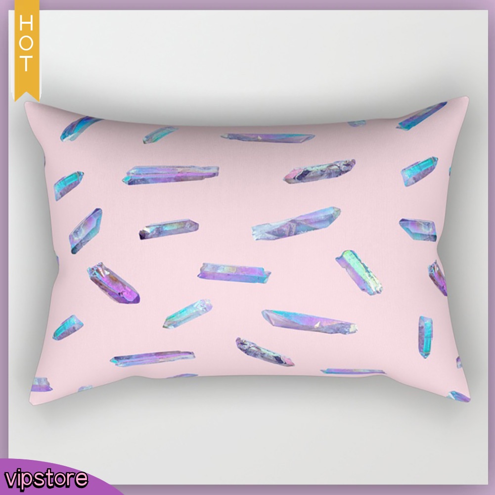 Fashion Printed Rectangle Throw Pillow Case Sofa Bed Cushion Cover Home Decor