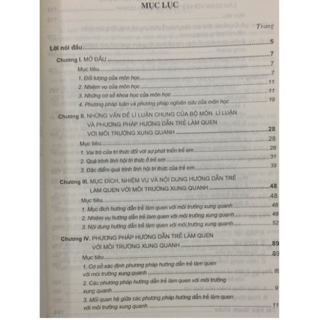 Sách - Giáo trình lí luận và phương pháp hướng dẫn trẻ làm quen với môi trường xung quanh
