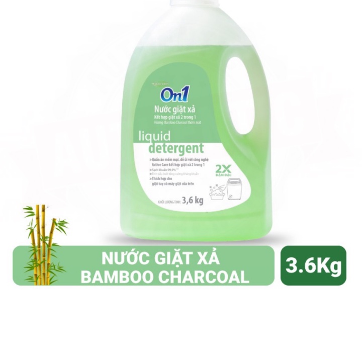 SỈ RẺ Nước giặt xả On1 2 trong 1 hương Bamboo Charcoal 3.6Kg - Sạch khuẩn, khử mùi