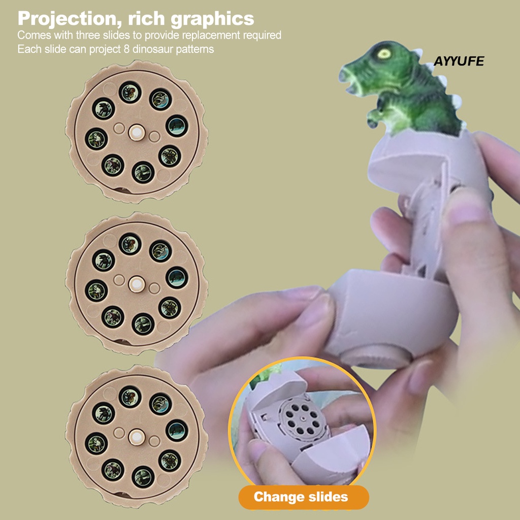 Đèn Chiếu Hình Trứng Khủng Long Trọng Lượng Nhẹ Vui Nhộn