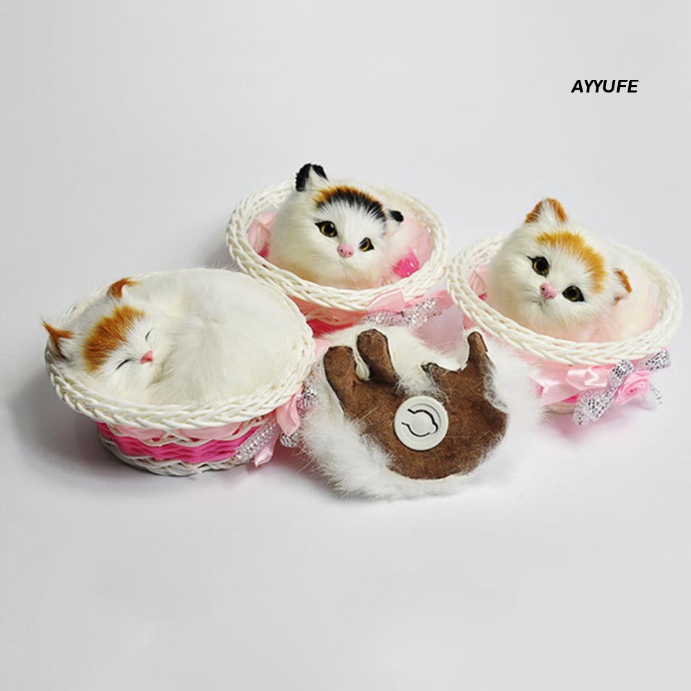 Chú Mèo Nhồi Bông Phát Ra Âm Thanh Sống Động