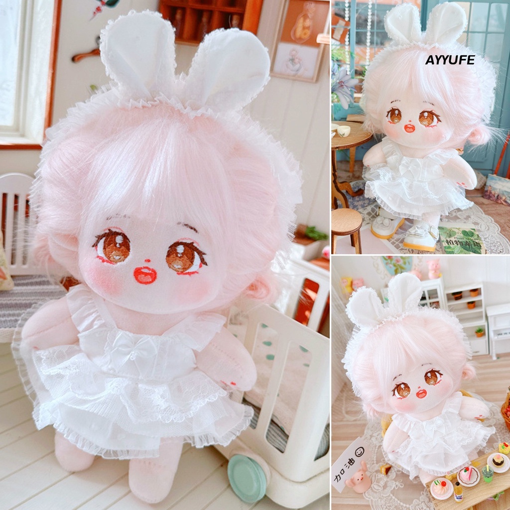 1 Bộ Quần Áo Cotton Dễ Thương Cho Búp Bê 20cm