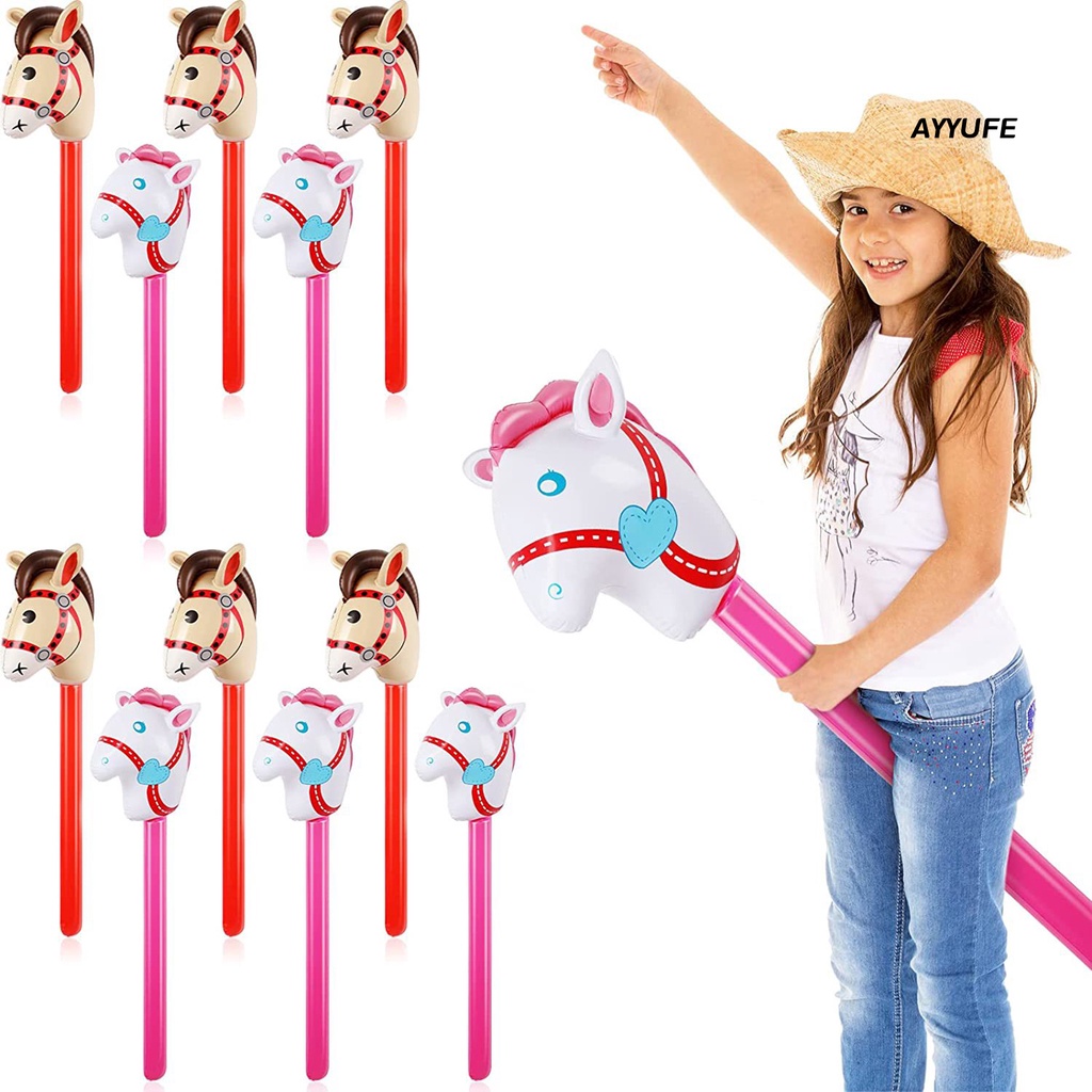 Bóng Hình Đầu Ngựa Bơm Hơi Đồ Chơi Cho Bé 0.18mm