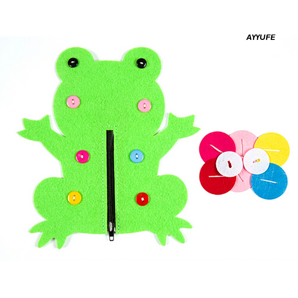 Bảng Đồ Chơi Lắp Ráp MT * Bằng Vải Không Dệt Hình Động Vật Dễ Thương Có Khóa Kéo DIY