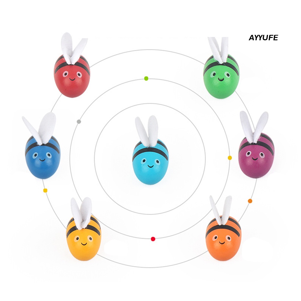 Bộ Đồ Chơi Con Ong Bằng Gỗ Nhiều Màu Sắc Cho Bé