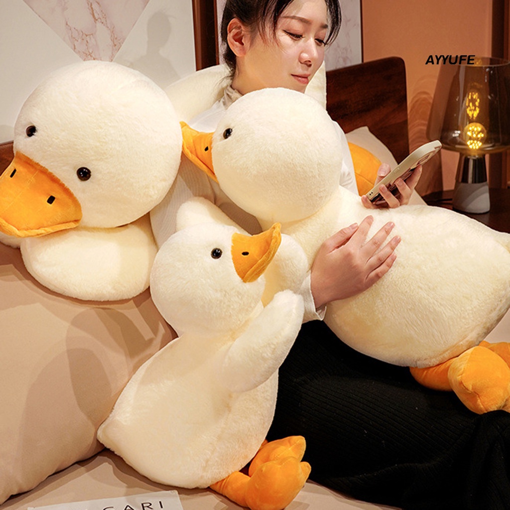 Đồ chơi nhồi bông Hình Vịt Trắng Siêu Mềm Trang Trí Lễ Phục Sinh