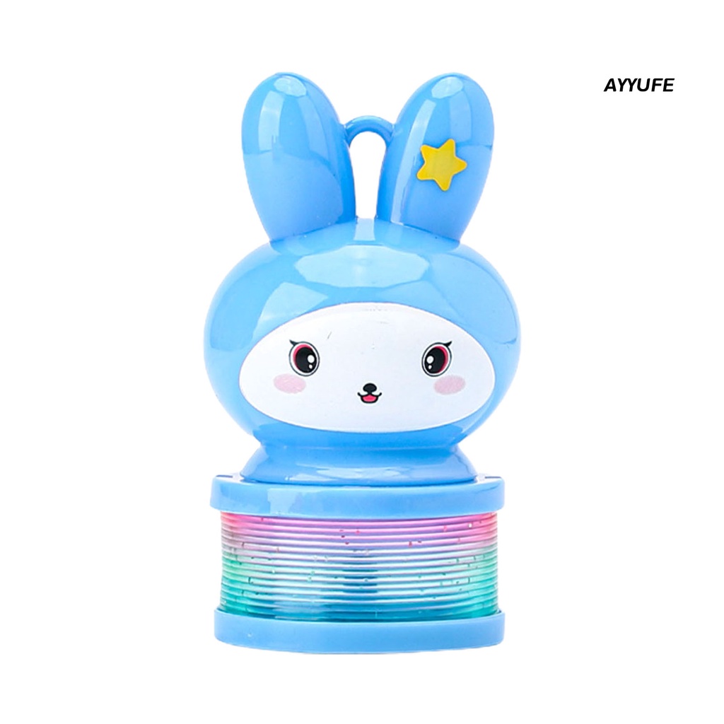 Mt * Vòng Lò Xo Hình Thỏ Hoạt Hình Có Đèn Lồng Tích Hợp Pin Nhỏ Gọn