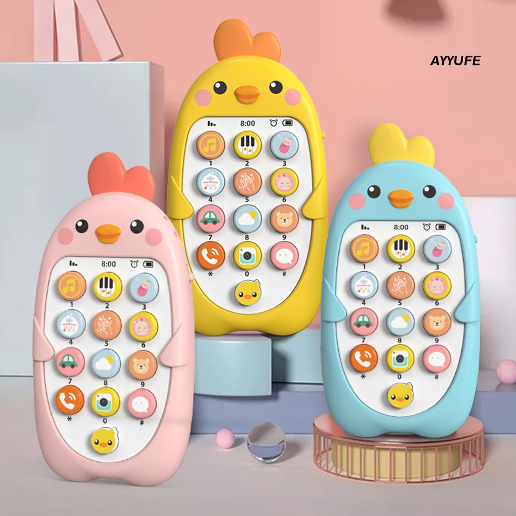 Mt * Điện Thoại Đồ Chơi Điện Thoại Di Động 3 Cánh Gà Màu Vàng Sống Động Thoải Mái Để Cầm Tay Và Mắt Màu Sắc Sống Động Thích Hợp Làm Quà Sinh Nhật Cho Bé