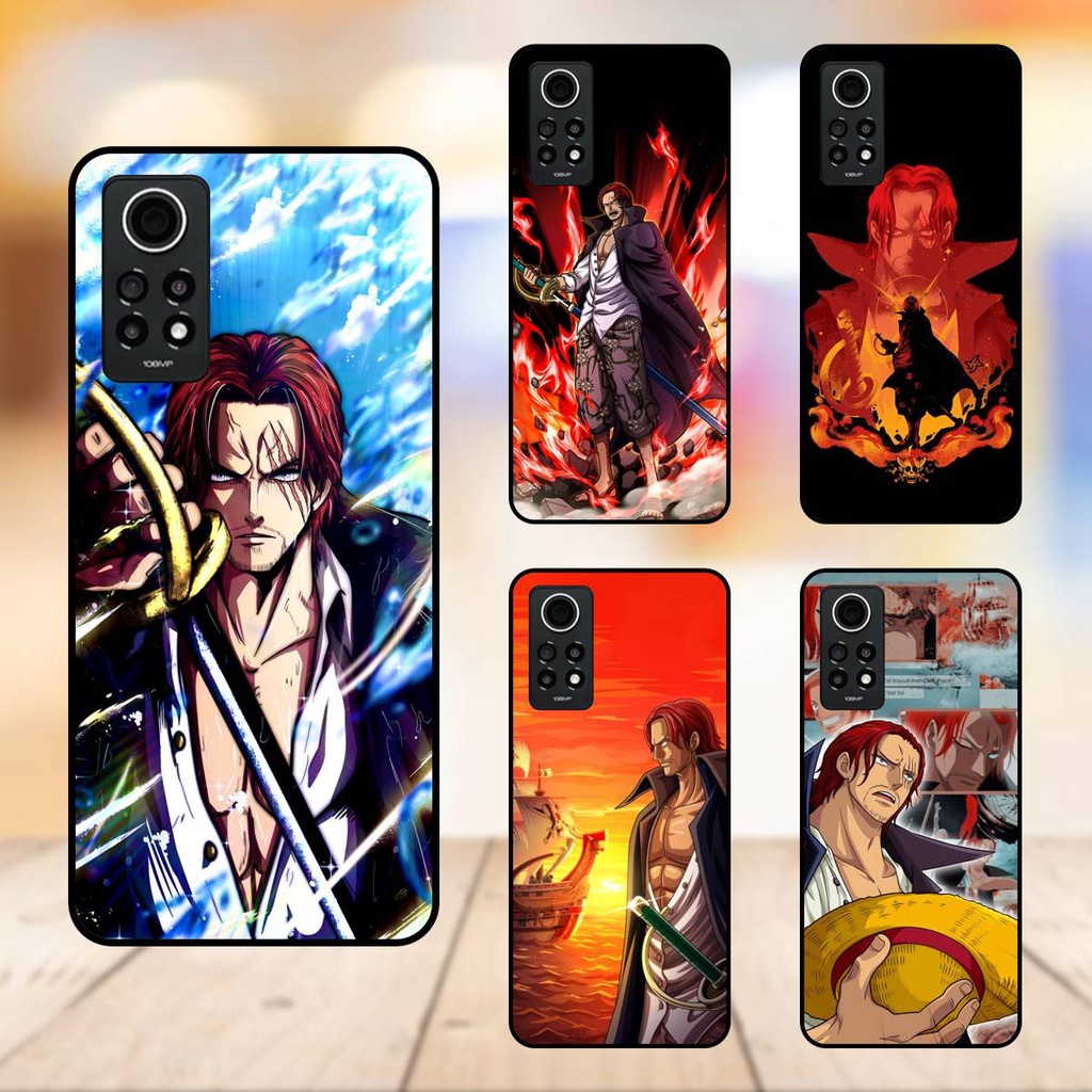 Ốp lưng điện thoại Redmi Note 12 Pro 4G viền đen Shanks One Piece Đảo Hải Tặc