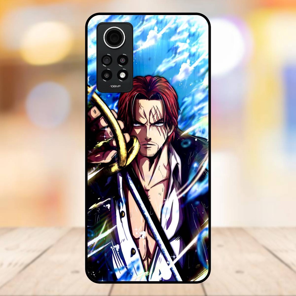 Ốp lưng điện thoại Redmi Note 12 Pro 4G viền đen Shanks One Piece Đảo Hải Tặc