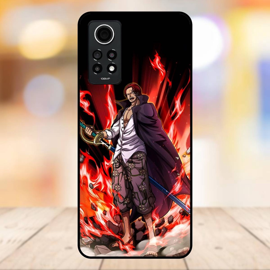 Ốp lưng điện thoại Redmi Note 12 Pro 4G viền đen Shanks One Piece Đảo Hải Tặc