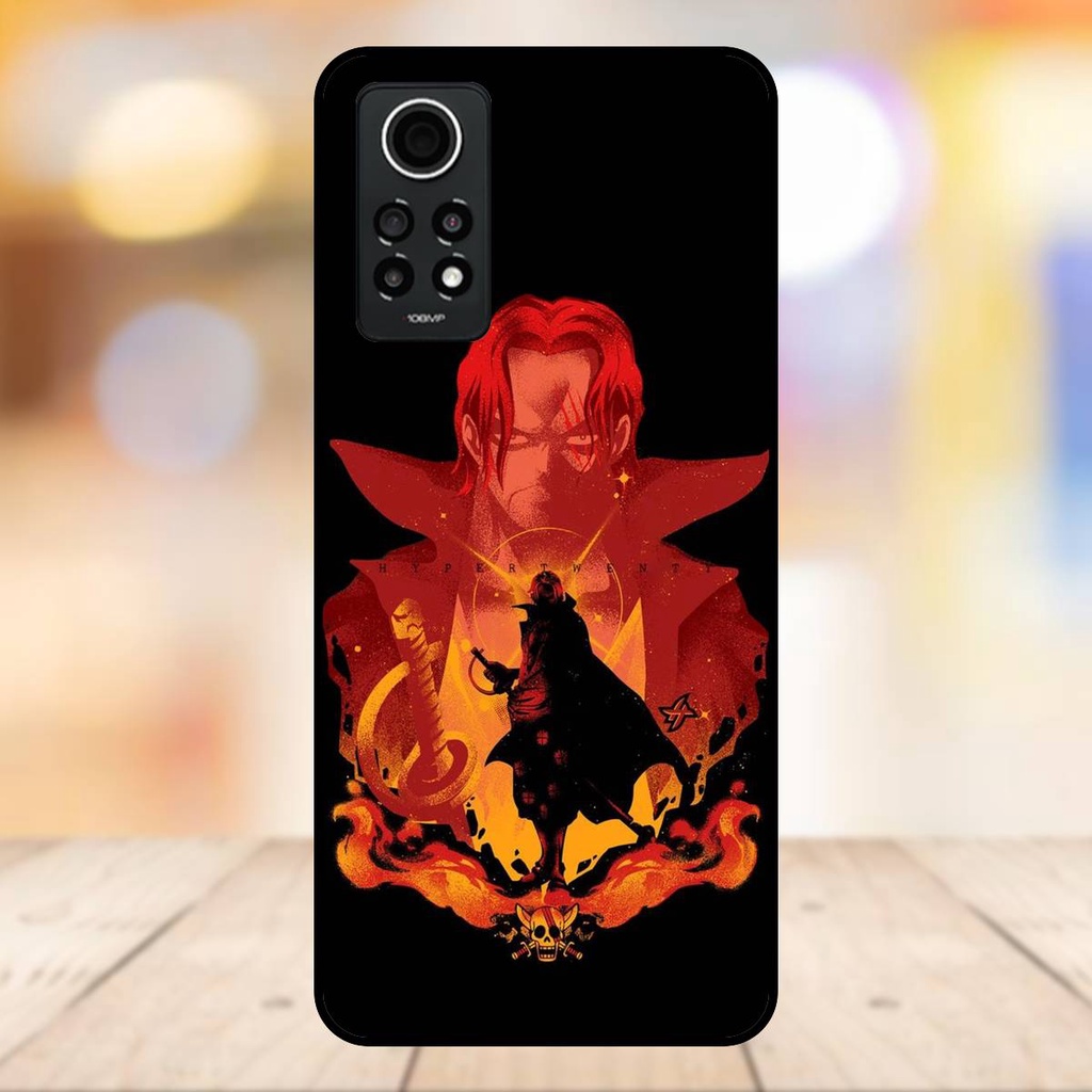 Ốp lưng điện thoại Redmi Note 12 Pro 4G viền đen Shanks One Piece Đảo Hải Tặc