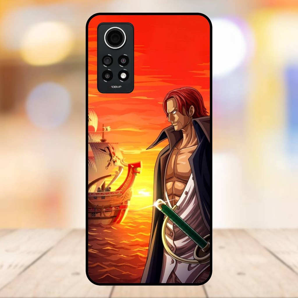 Ốp lưng điện thoại Redmi Note 12 Pro 4G viền đen Shanks One Piece Đảo Hải Tặc