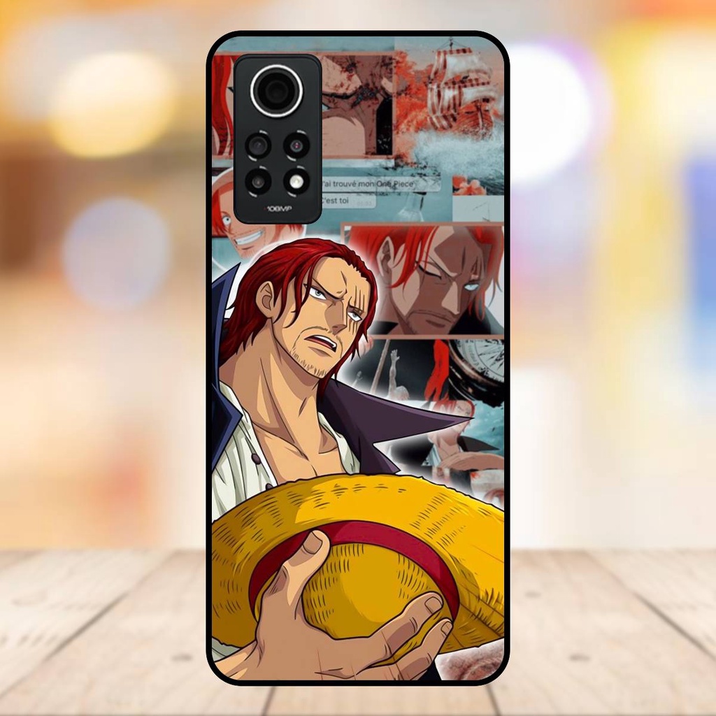 Ốp lưng điện thoại Redmi Note 12 Pro 4G viền đen Shanks One Piece Đảo Hải Tặc