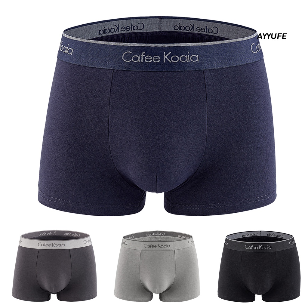 [AYYUFE] Quần Lót Boxer Mỏng Thoáng Khí In Chữ U Lồi Vừa Vặn Với Độ Co Giãn Cao Chống Tĩnh Điện Cho Nam