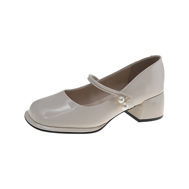 Giày nữ lolita Giày Mary Jane gót thô nhẹ nhàng