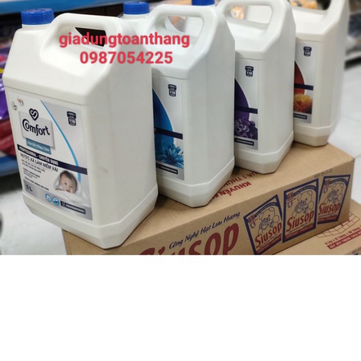 SỈ RẺ Nước xả làm mềm vải comfort đậm đặc chuyên dụng can 5L hương nước hoa/cho da nhạy cảm....
