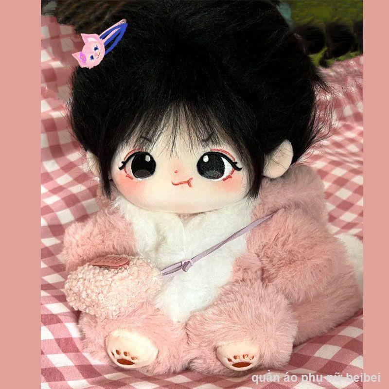 👶👚Búp Bê Bông 20cm Tóc Xào Nude Baby Plush Đồ Chơi Hình Búp Bê Quà Tặng Búp Bê Có Thể Thay Đổi Cho Bé Gái