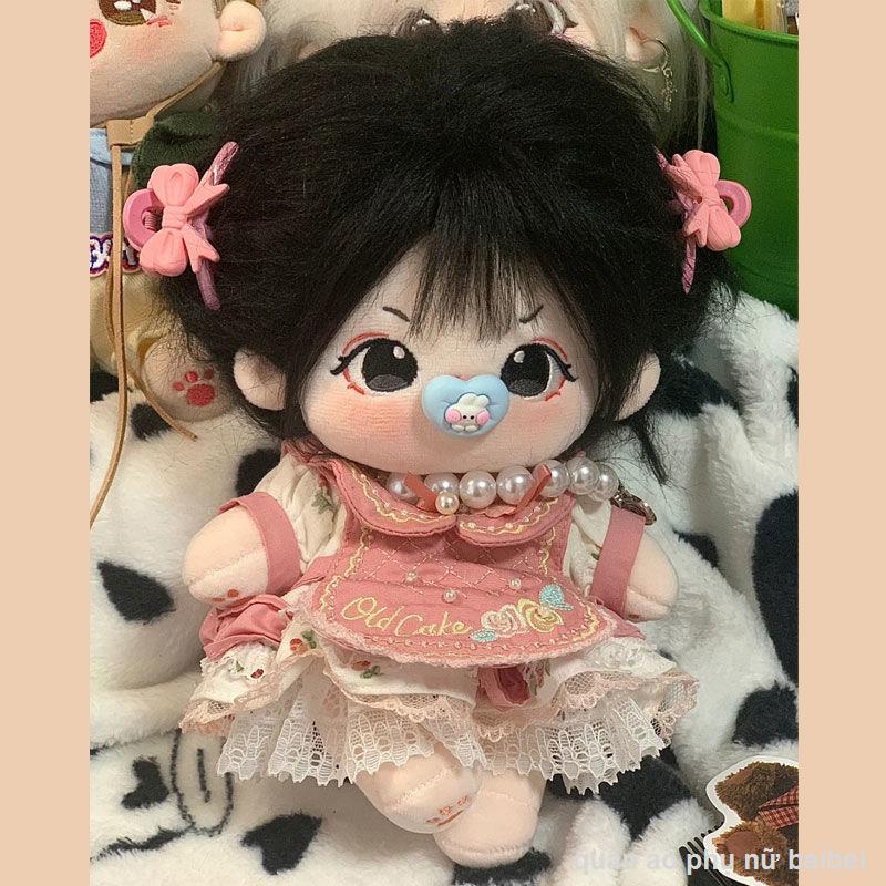 👶👚Búp Bê Bông 20cm Tóc Xào Nude Baby Plush Đồ Chơi Hình Búp Bê Quà Tặng Búp Bê Có Thể Thay Đổi Cho Bé Gái