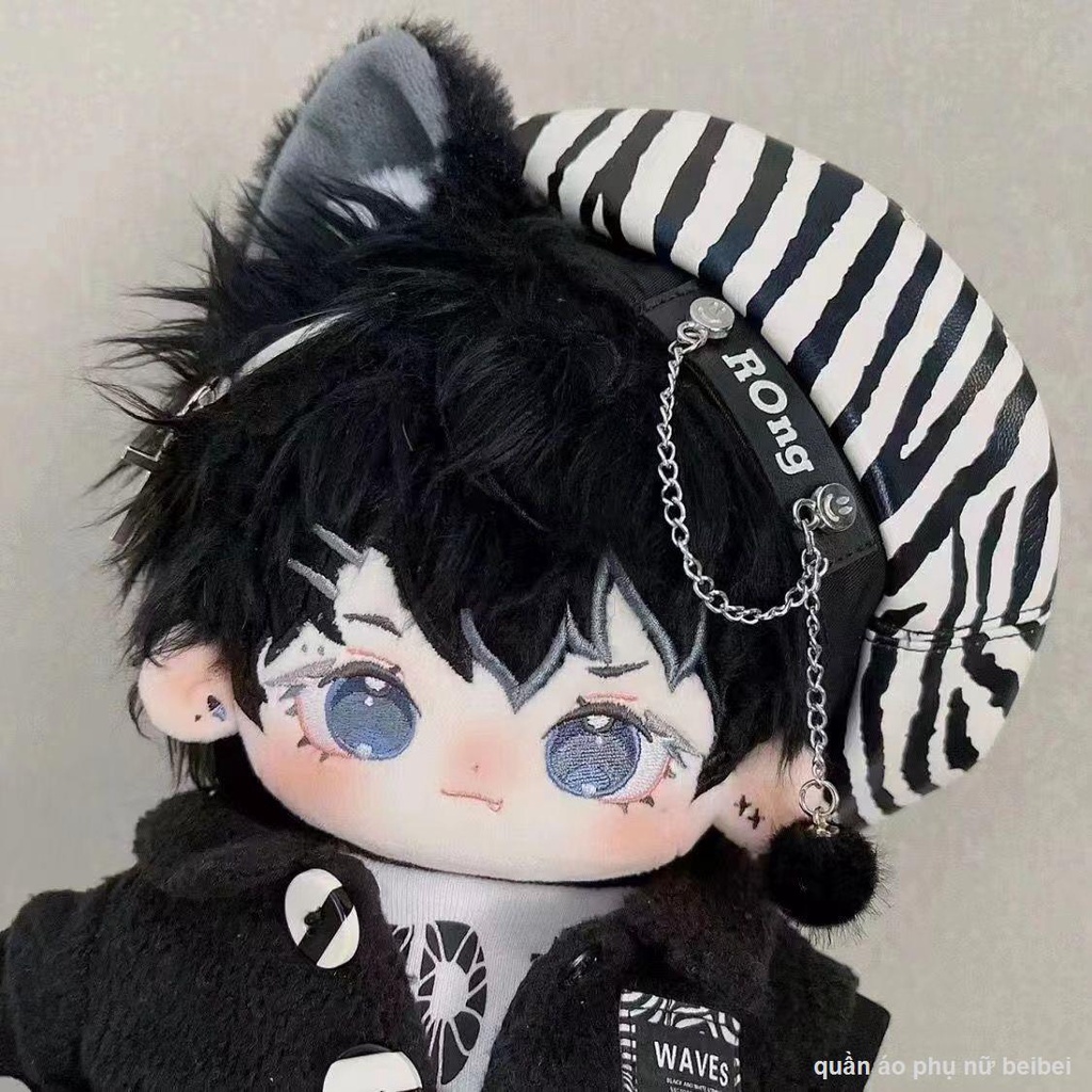 👶👚Búp Bê Bông Blue Bay Không Xương Nam Em Bé 20cm Tai Đuôi Quần Áo Đẹp Trai Quà Tặng Sinh Nhật Búp Bê Sang Trọng