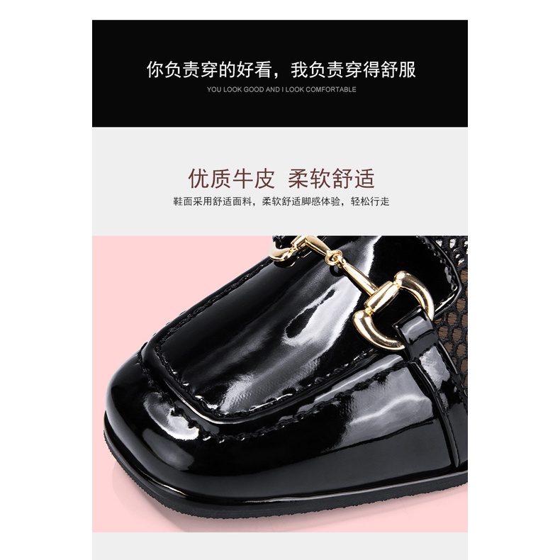 Giày Bốt Martin Cao Gót Bằng Da Sáng Đục Lỗ Thoáng Khí Thời Trang Xuân Hè 2023 Cho Nữ