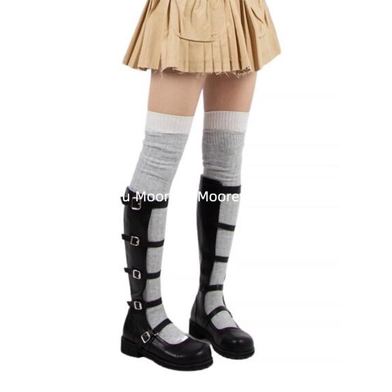 Giày Bốt Cao Gót Mũi Tròn Phong Cách Hàn Quốc Thời Trang Mùa Hè Cho Nữ