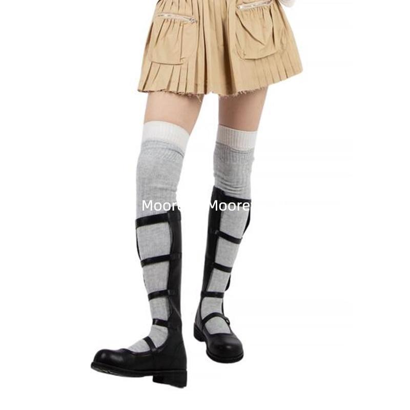 Giày Bốt Cao Gót Mũi Tròn Phong Cách Hàn Quốc Thời Trang Mùa Hè Cho Nữ